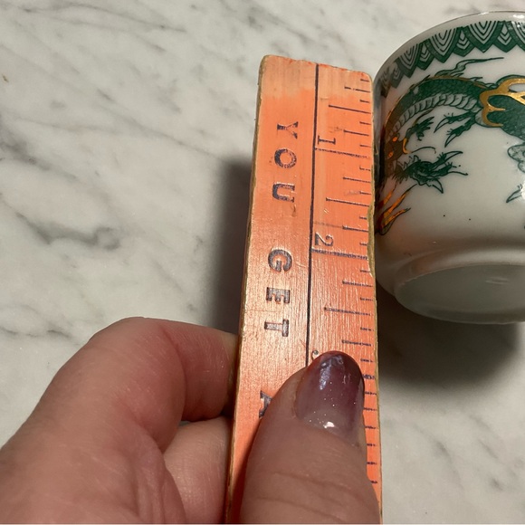 Miniature Oriental Tea Cup and Saucer - Picture 7 of 9